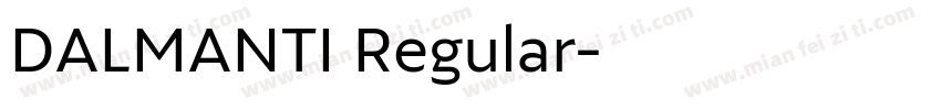 DALMANTI Regular字体转换